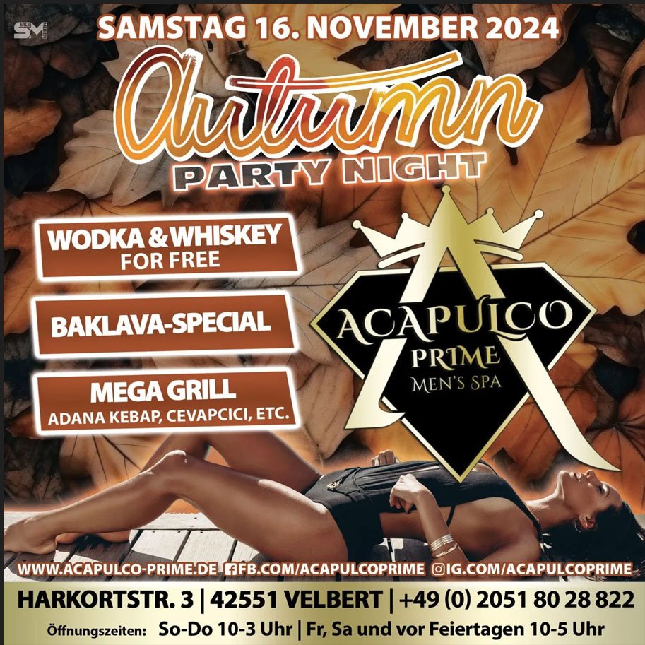 AUTUMN PARTY NIGHT im Acapulco Prime